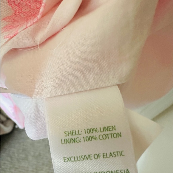 Lilly Pulitzer Pink Printed Linen Shirt Dress - Picture 5 of 10